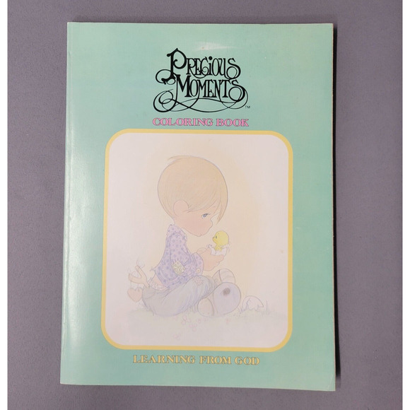 Other - Vintage Precious Moments Coloring Book Learning From God Paperback 1983